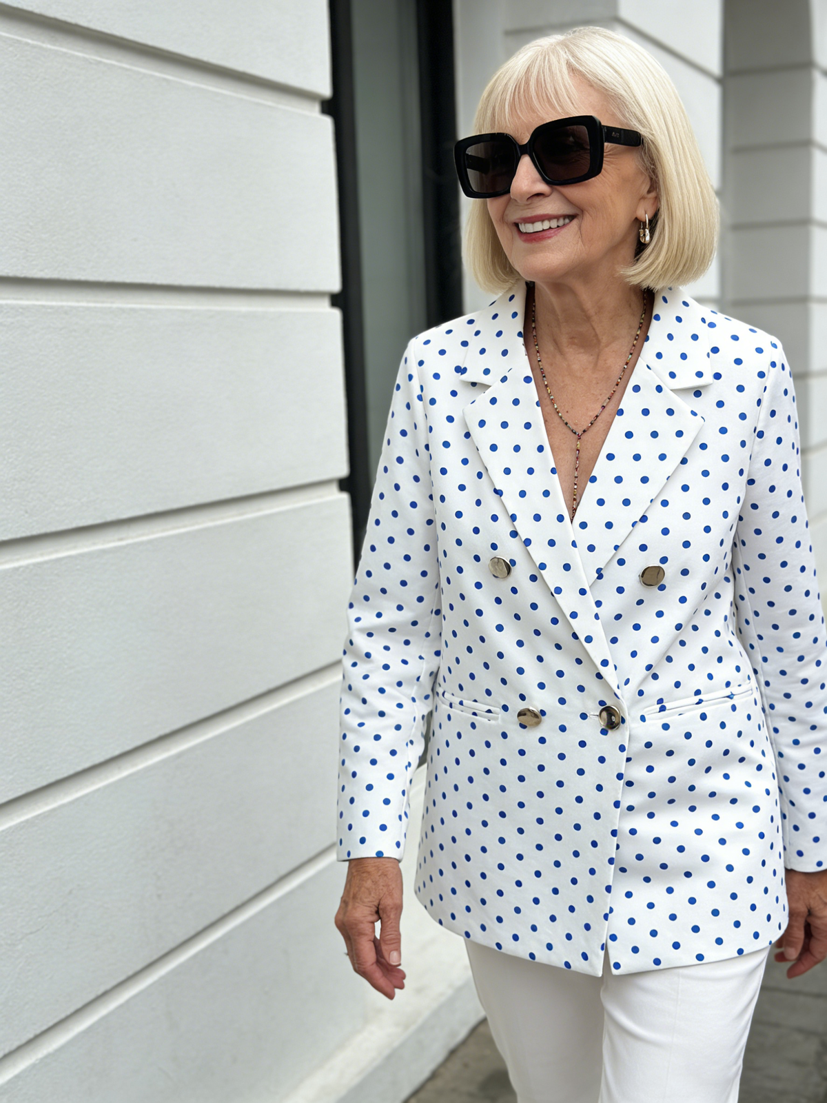 Classic Blazer Solid Color Leisure Cotton Coat for Women