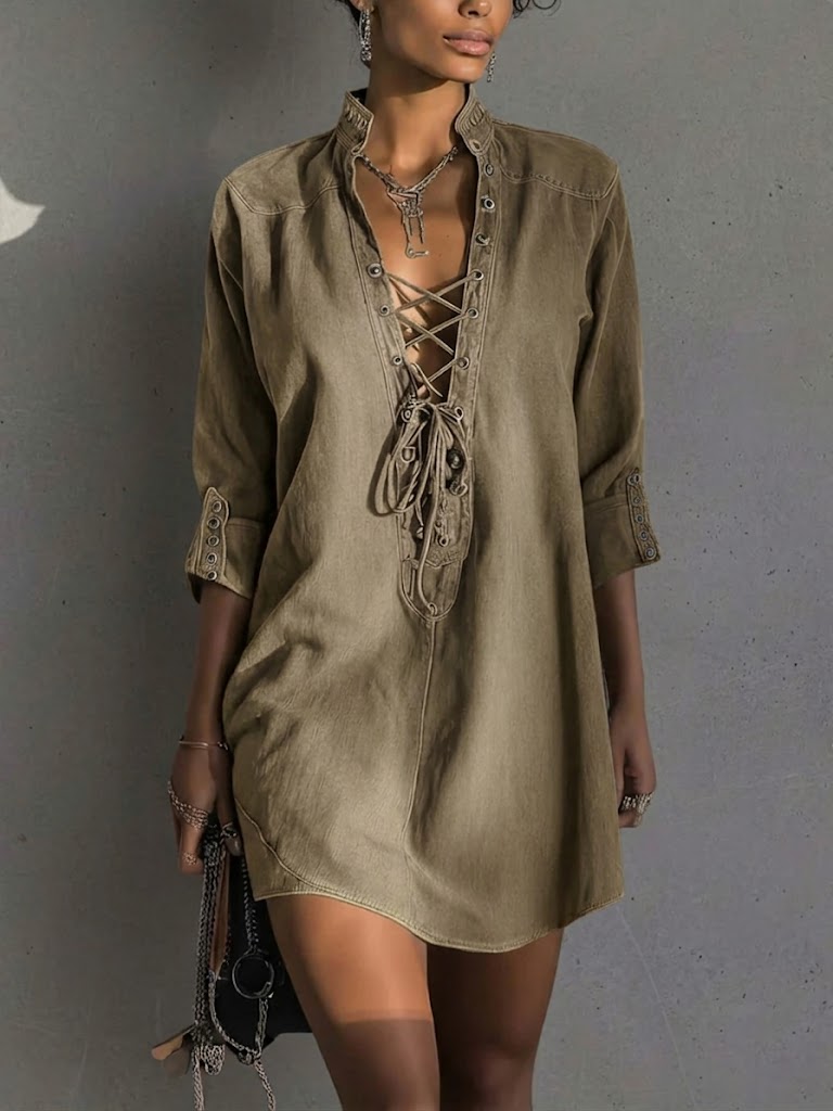 Stylish Casual Denim Dress