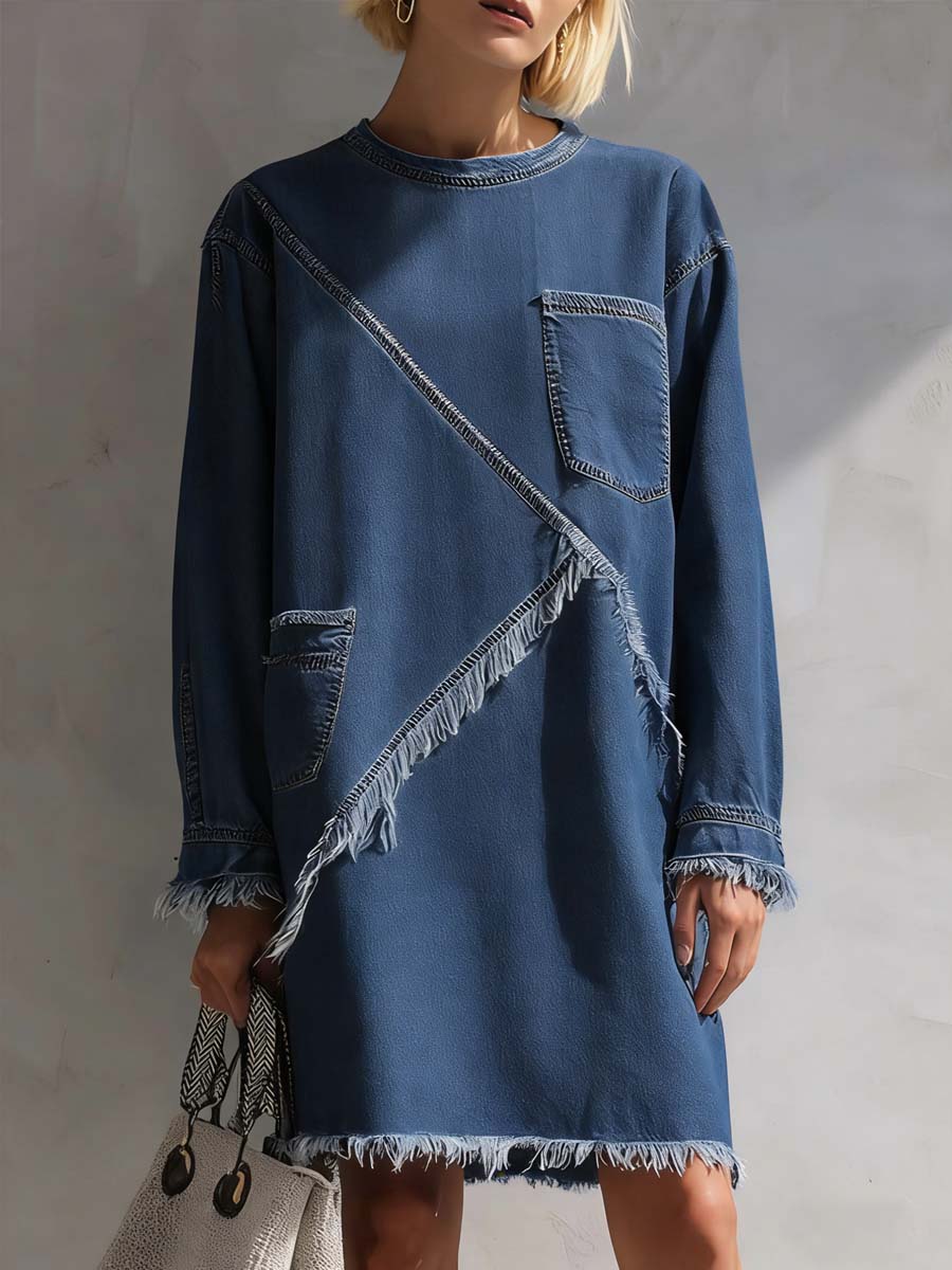 Women's Casual Vintage Denim Dress