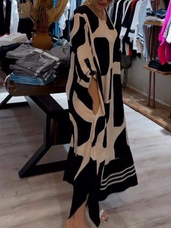 Women's Casual Round Neck Loose Dress