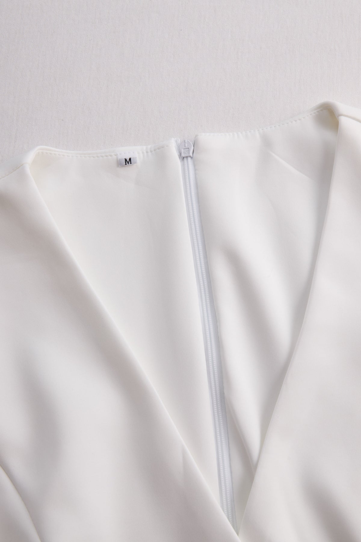 Elegant White Tailored Wrap Dress