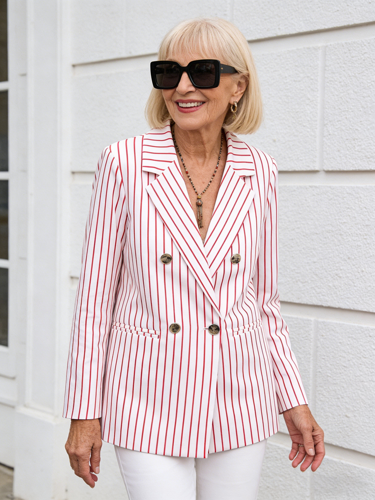 Classic Blazer Solid Color Leisure Cotton Coat for Women