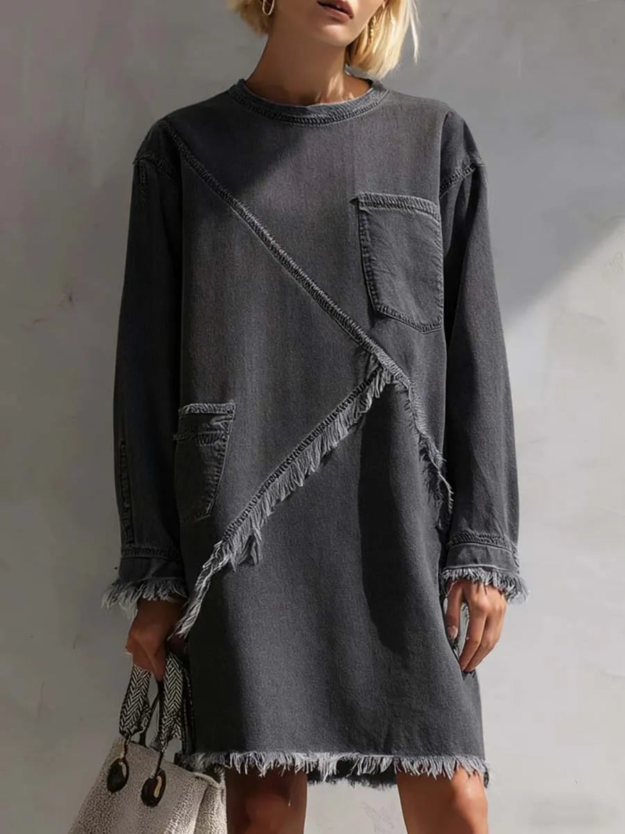 Women's Casual Vintage Denim Dress