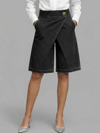 Women's High-waisted Casual Loose Denim Shorts