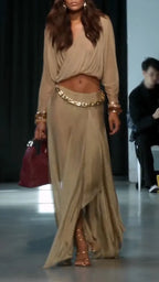 Women V-neck Top+ Half Skirt Elegant Temperament Set