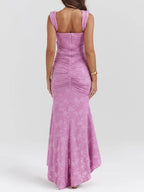 Blue bell floral maxi dress