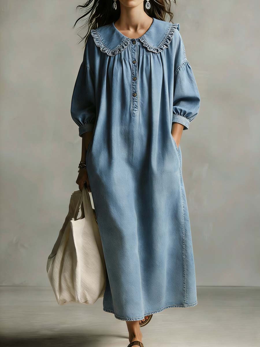 Women's Casual Denim Dress