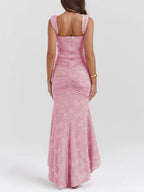 Blue bell floral maxi dress
