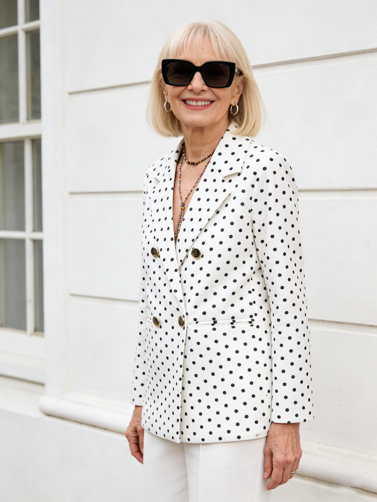 Classic Blazer Solid Color Leisure Cotton Coat for Women