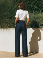 Resort Style Drawstring Loose Denim Pants